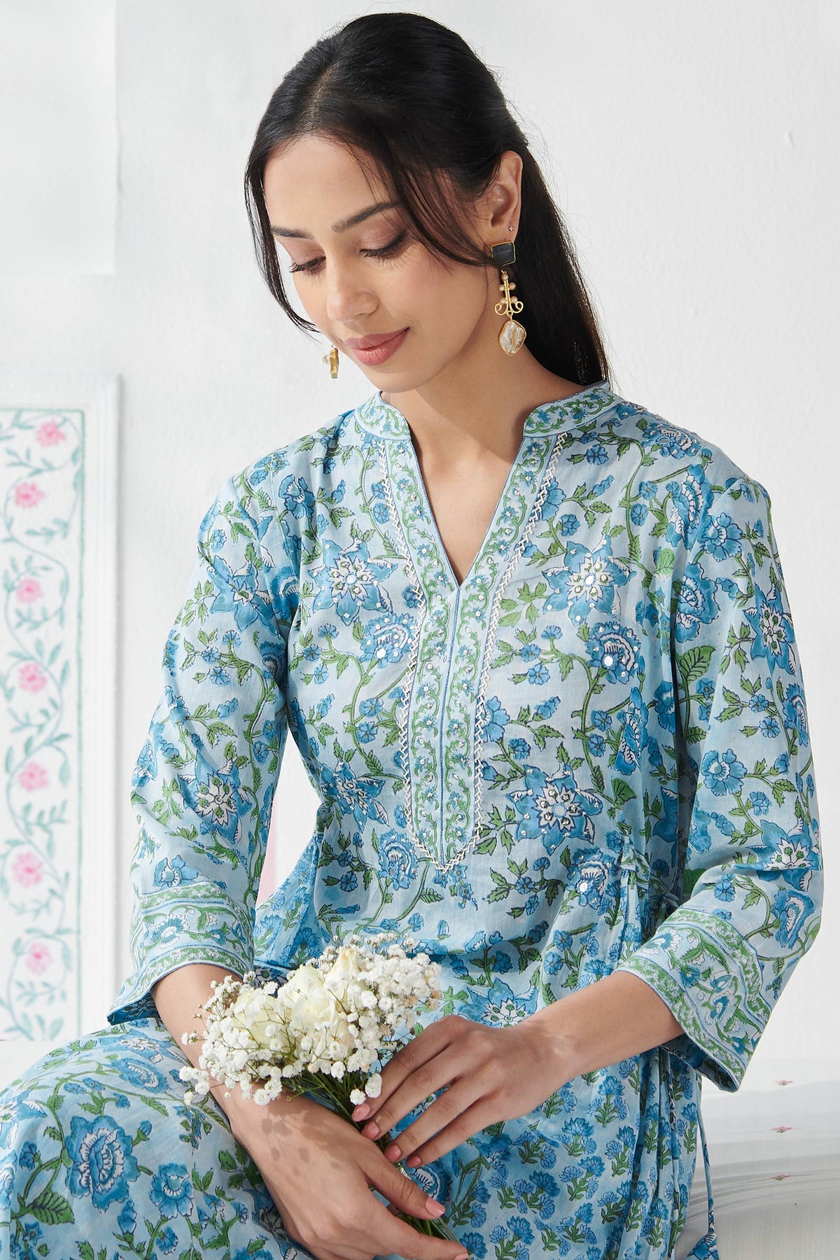 Gulbahar Ishrat Sanganeri Kurta