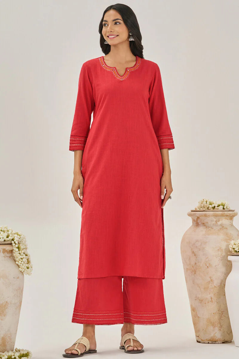 Surplus: Roza Zara Red Kurta
