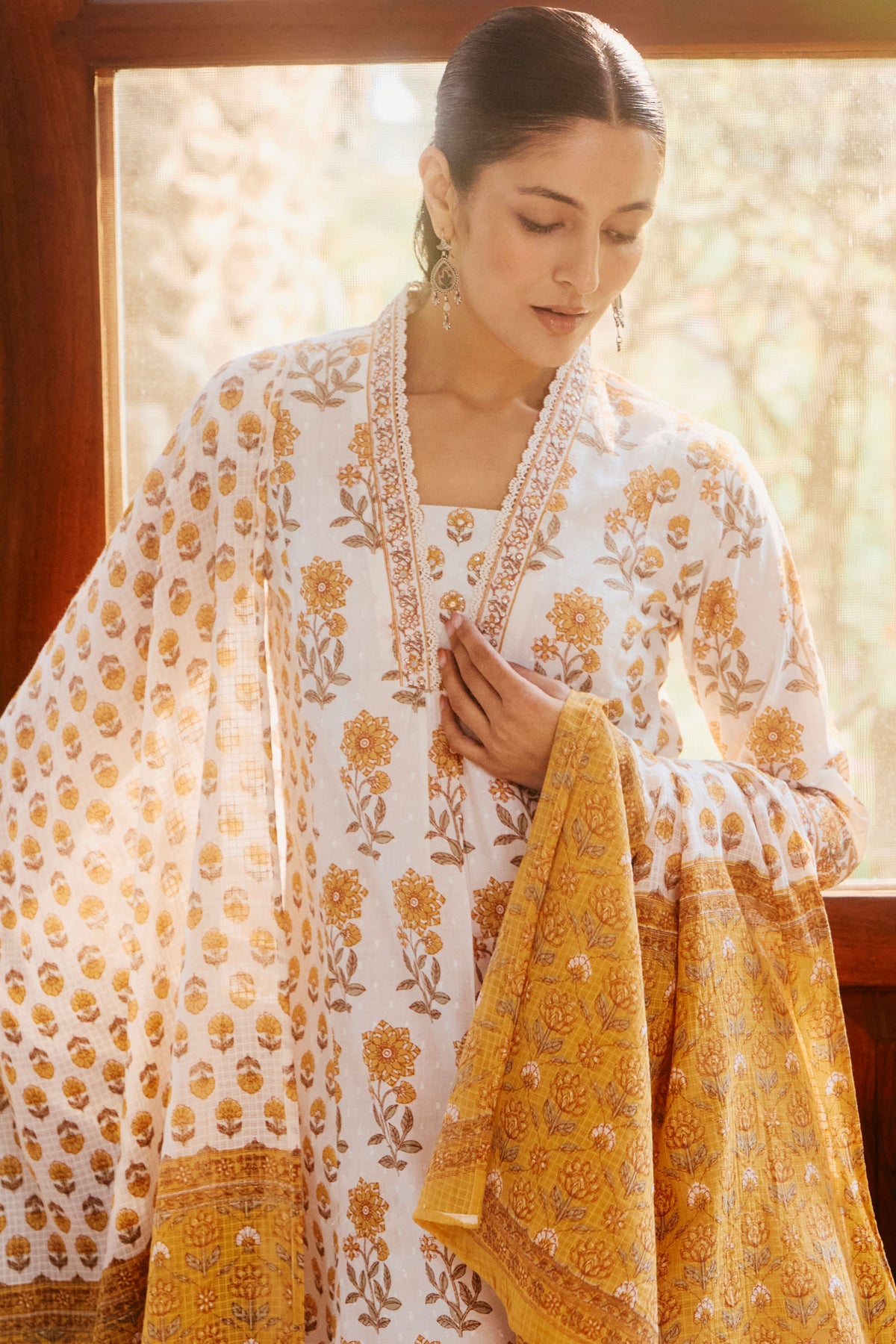 Gulbahar Tazmeen Sanganeri Dupatta