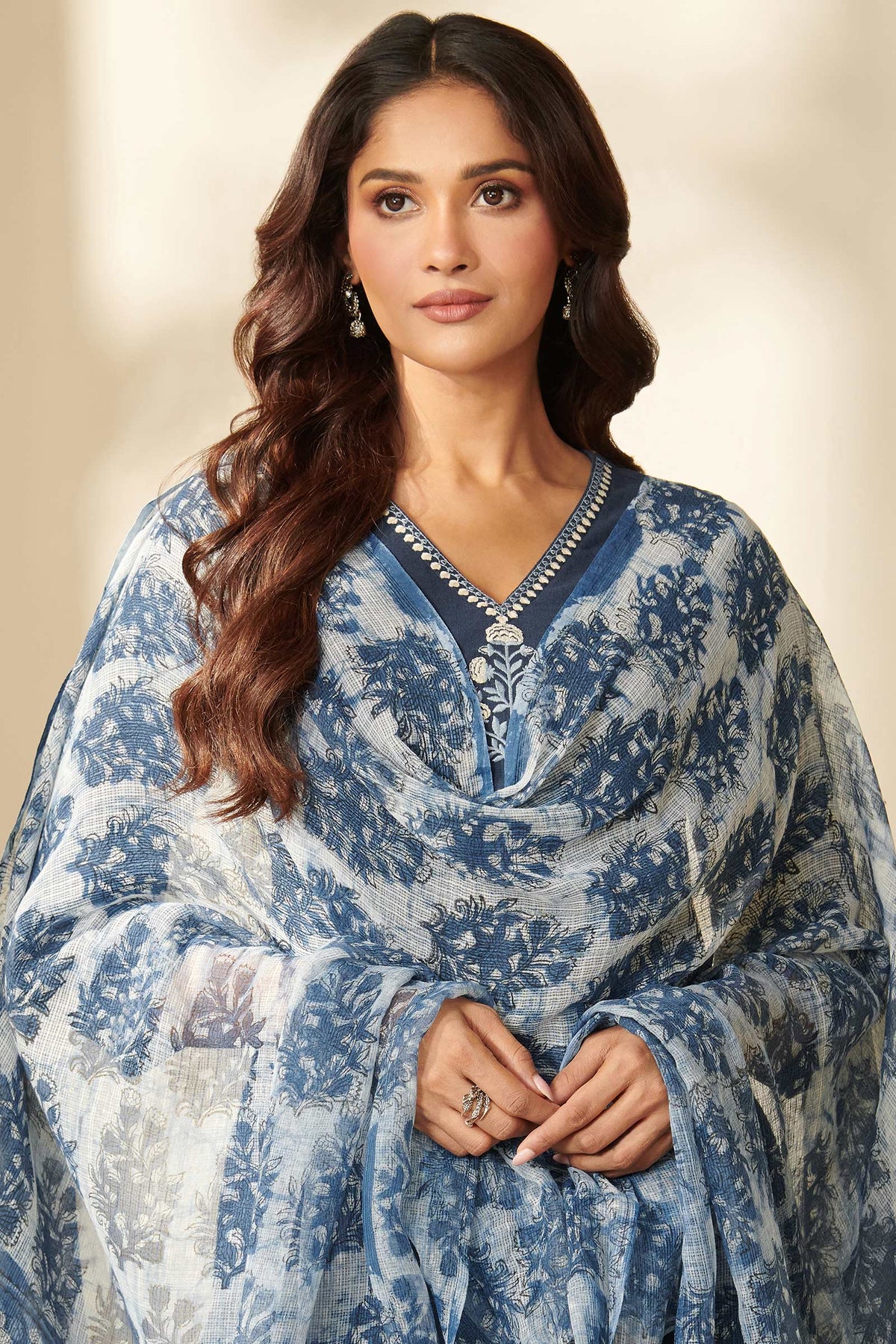 Sehra Nazneen Bagru Dupatta