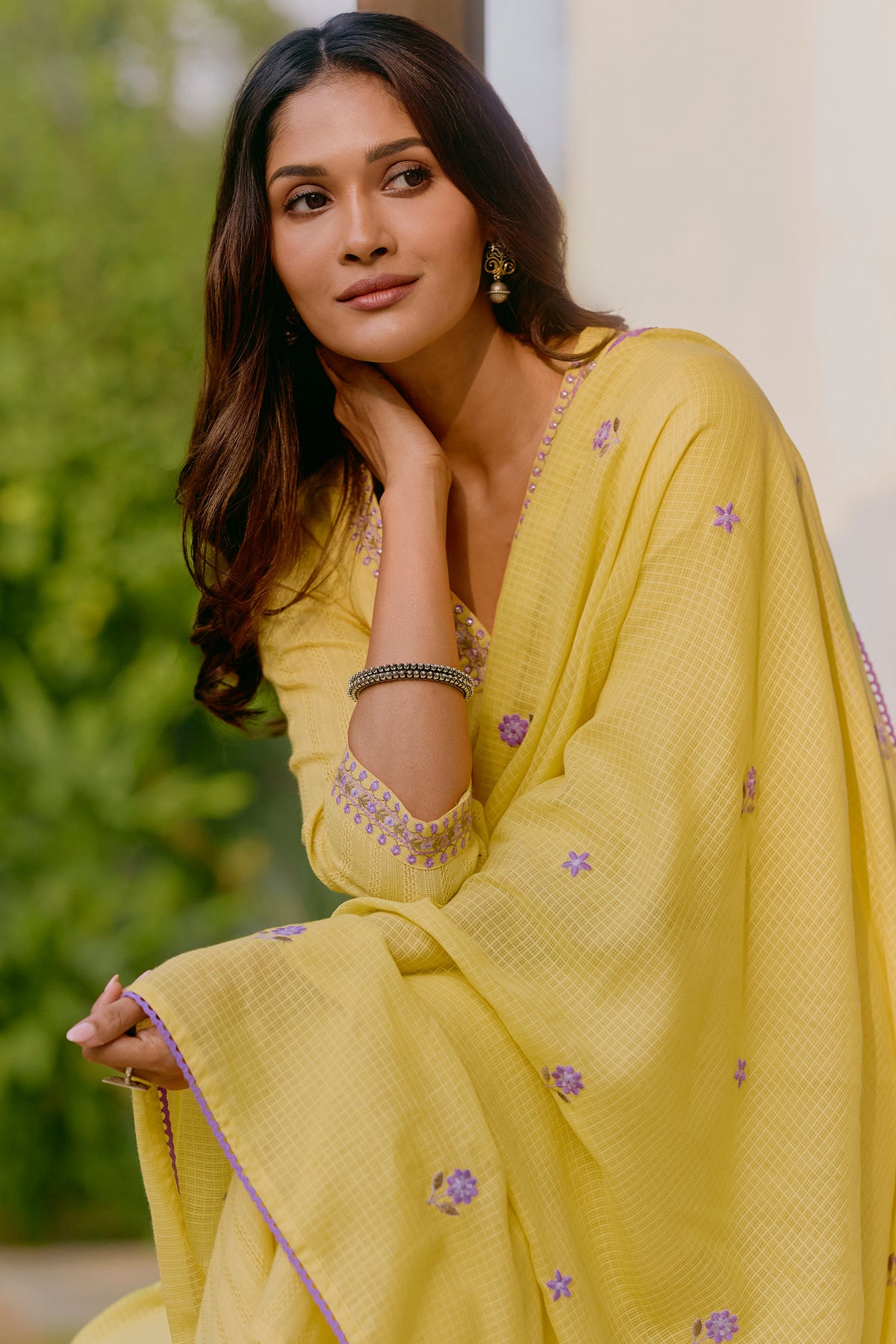 Mehraab Zaina Yellow Dupatta