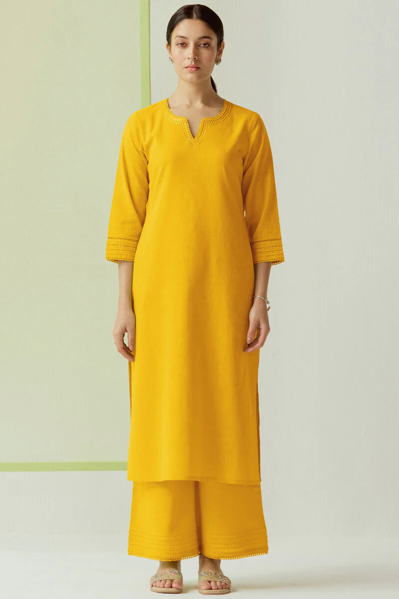 Surplus: Roza Seerat Yellow Kurta