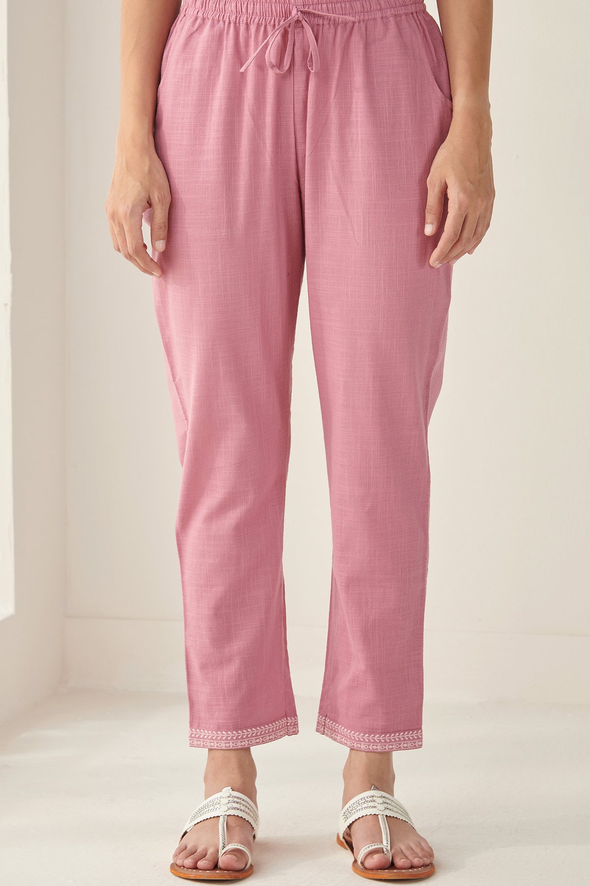 Mehraab Rumeha Pink Narrow Pants