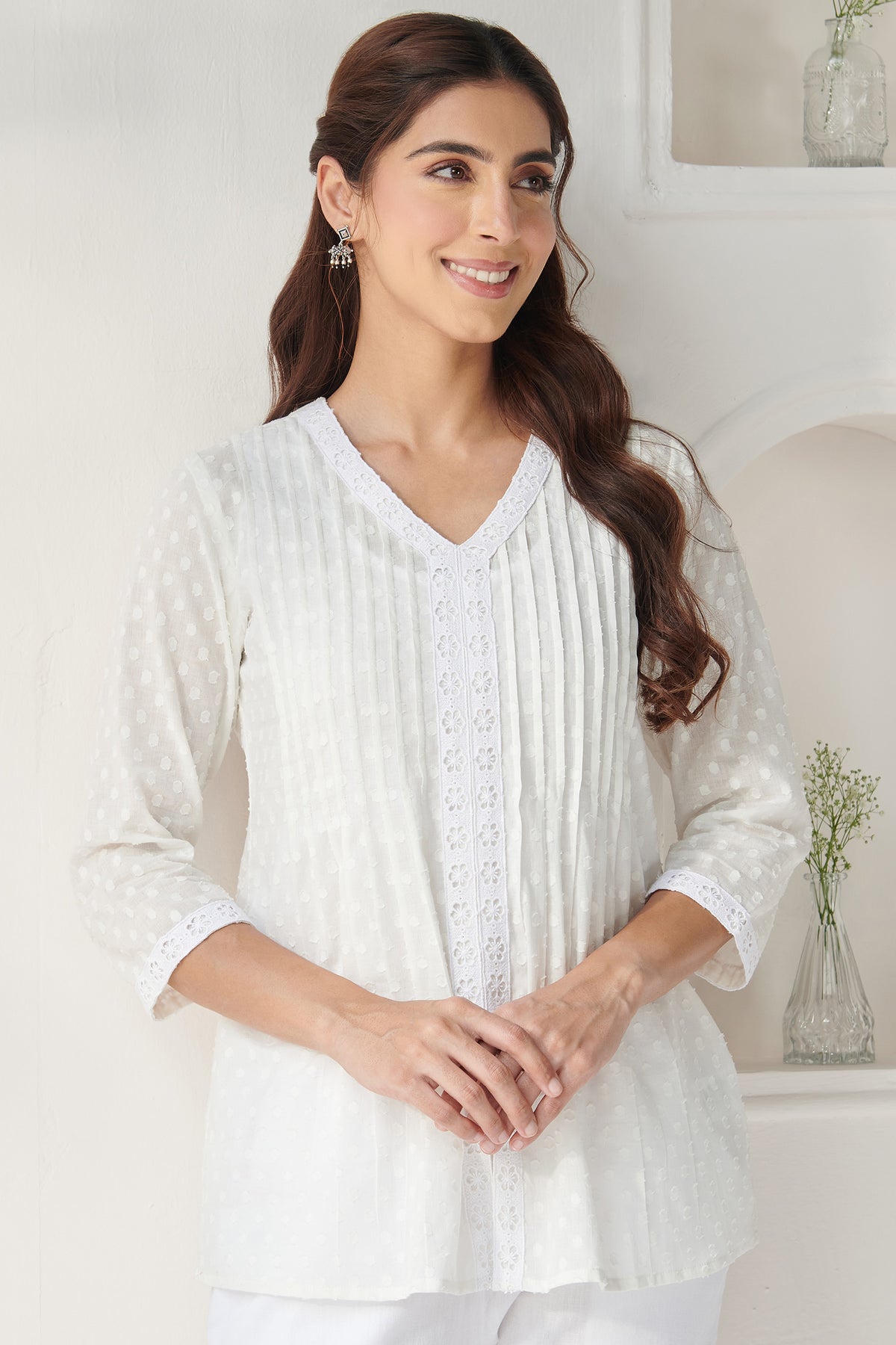 Mumtaz Samara White Top