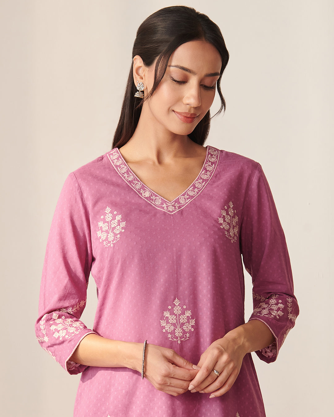 Mehraab Nisa Purple Kurta