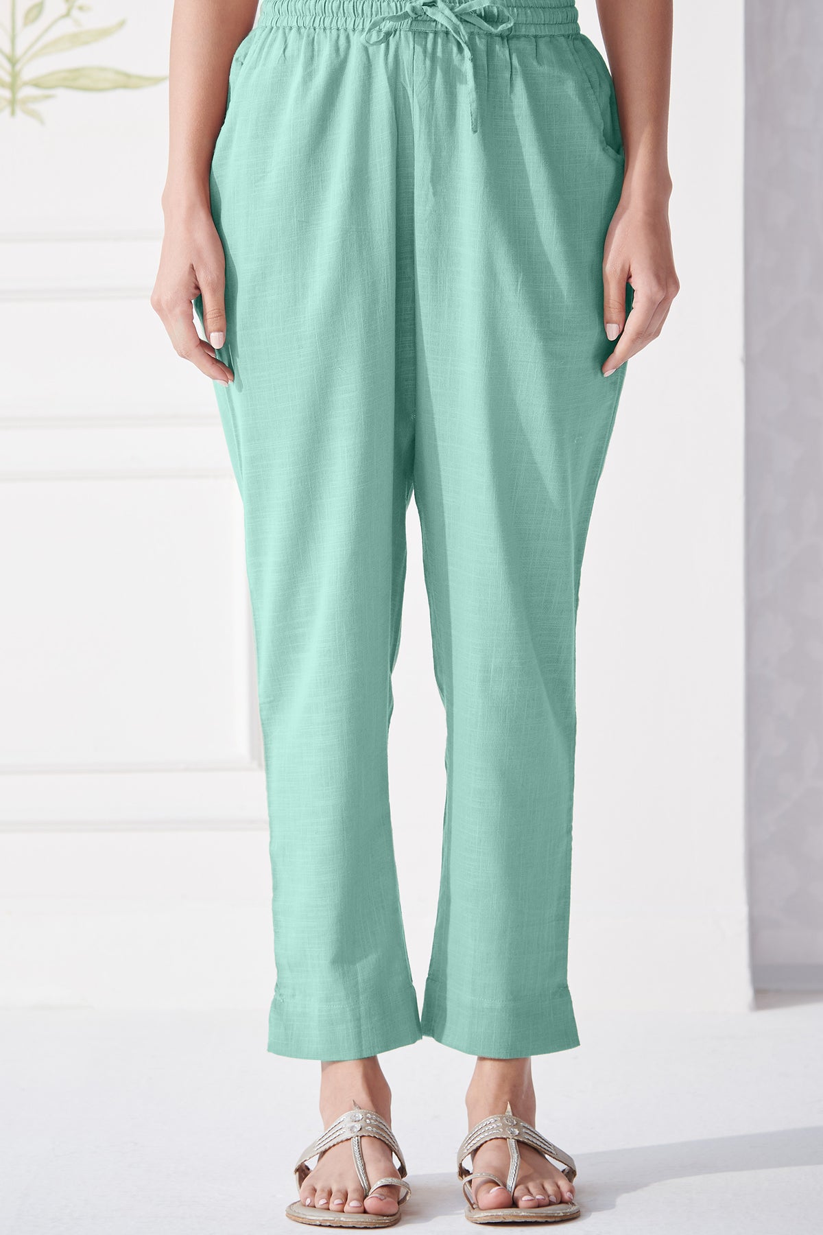 Roza Afreena Turquoise Narrow Pants