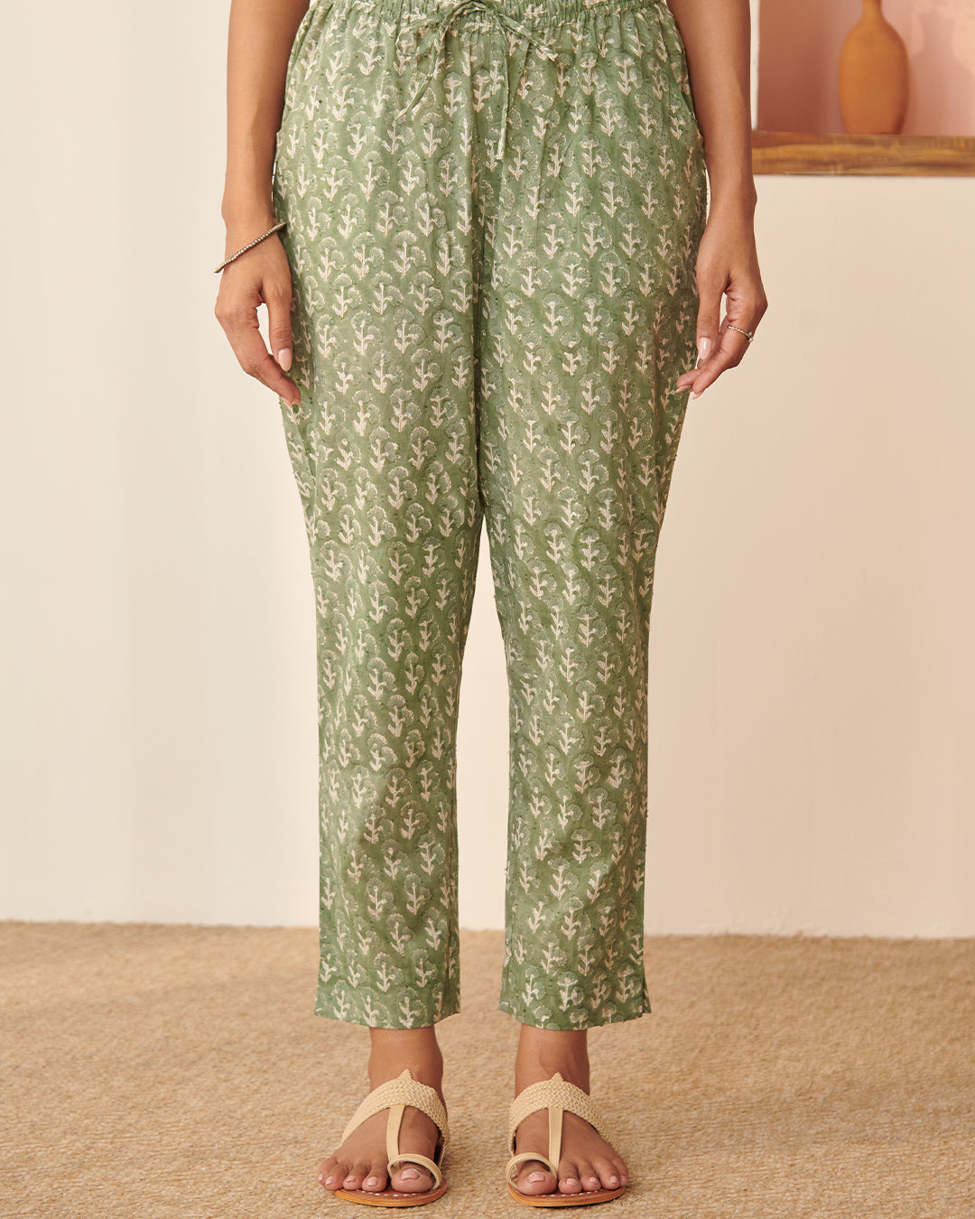 Rosheen Saher Sanganeri Narrow Pants