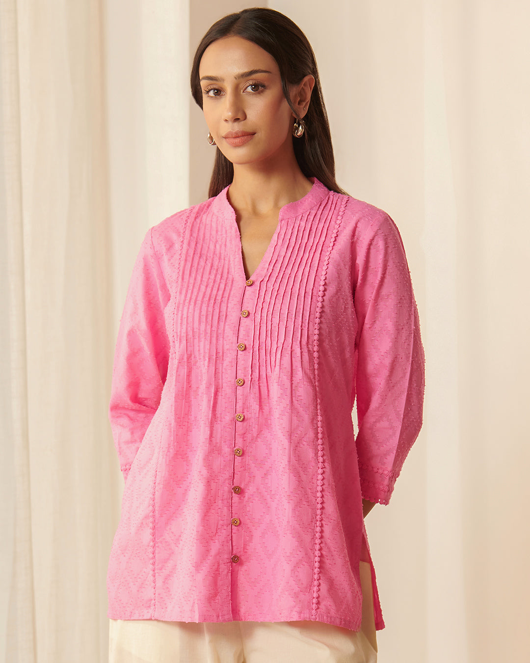 Roza Yasmin Strawberry Pink Top