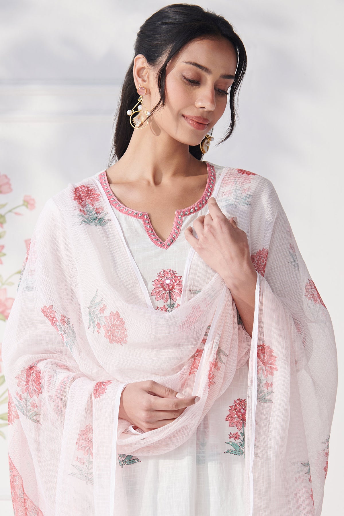Gulbahar Bahara Sanganeri Dupatta
