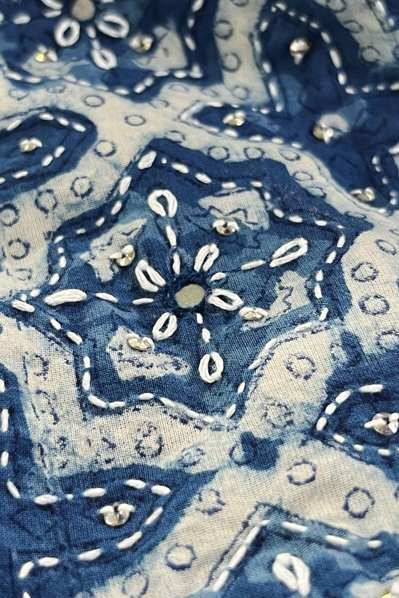 Sehra Mehnaz Indigo Kurta