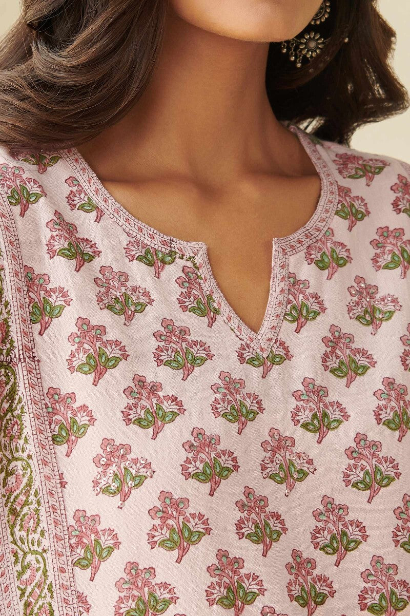 Naadirah Saima Cotton Flax Kurta