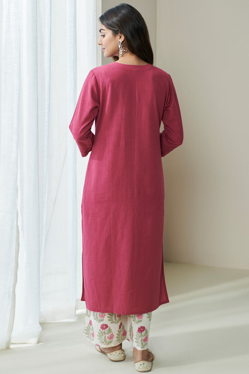 Gulbarg Maroon Kurta