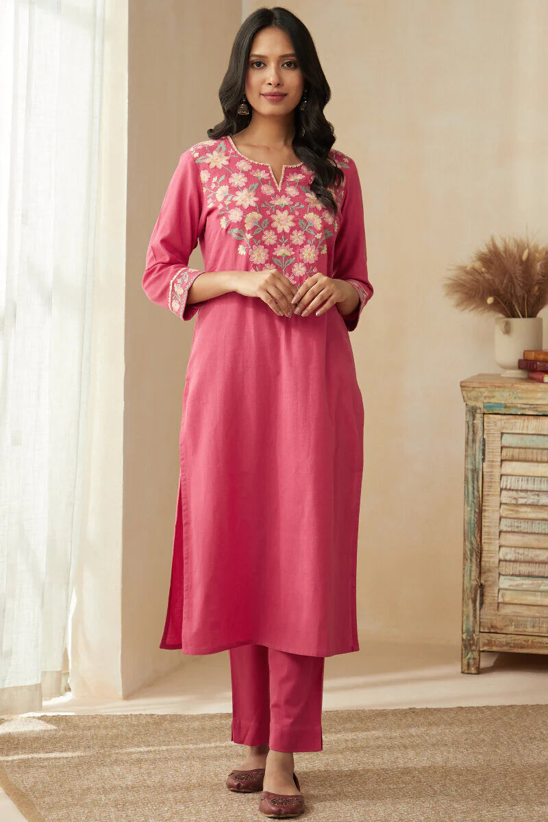 Roza Zoya Pink Kurta