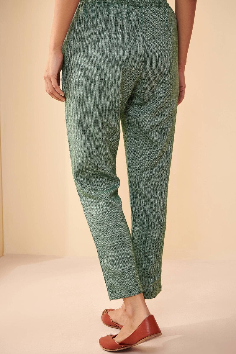 Naadirah Gauhar Faux Wool Handloom Narrow Pants