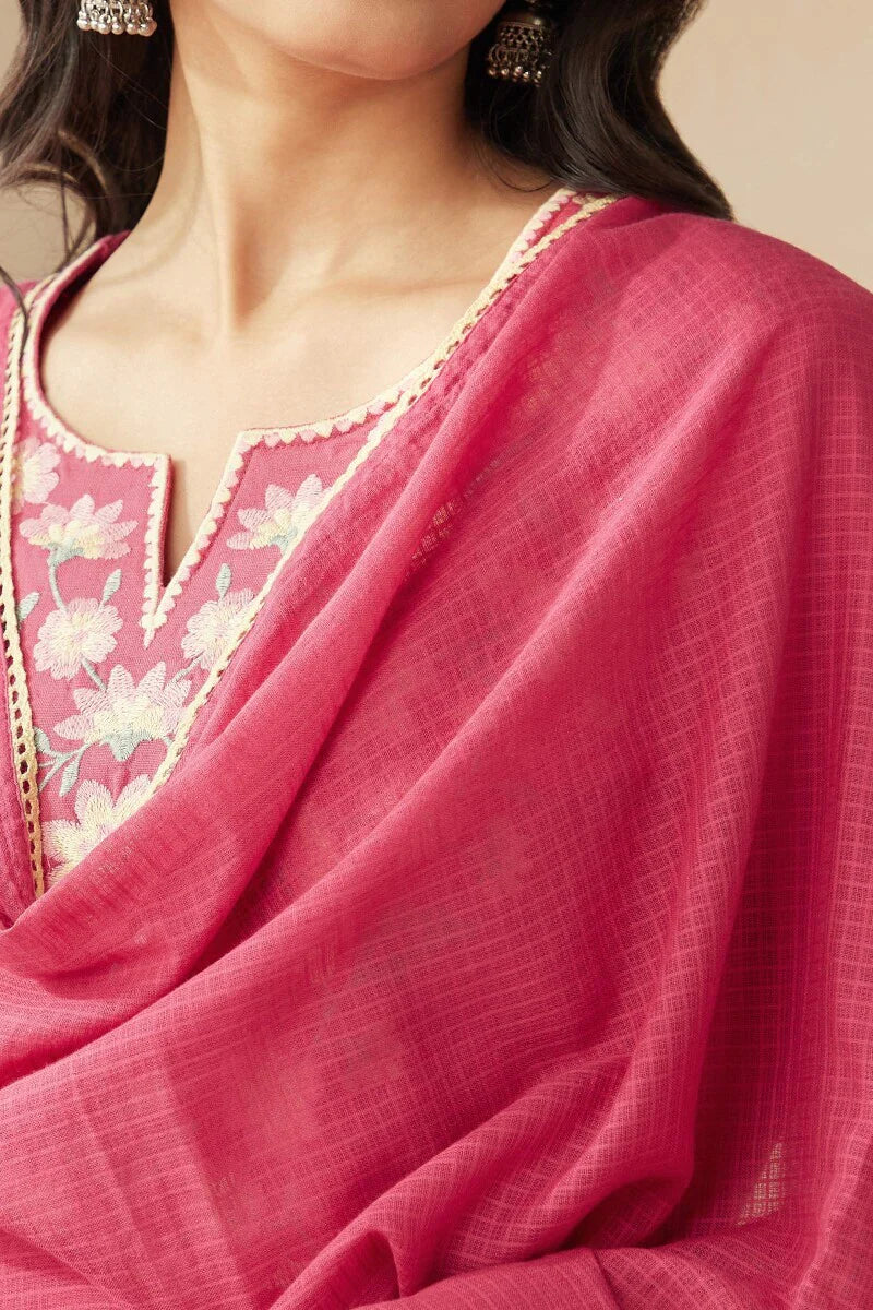 Roza Zoya Pink Dupatta