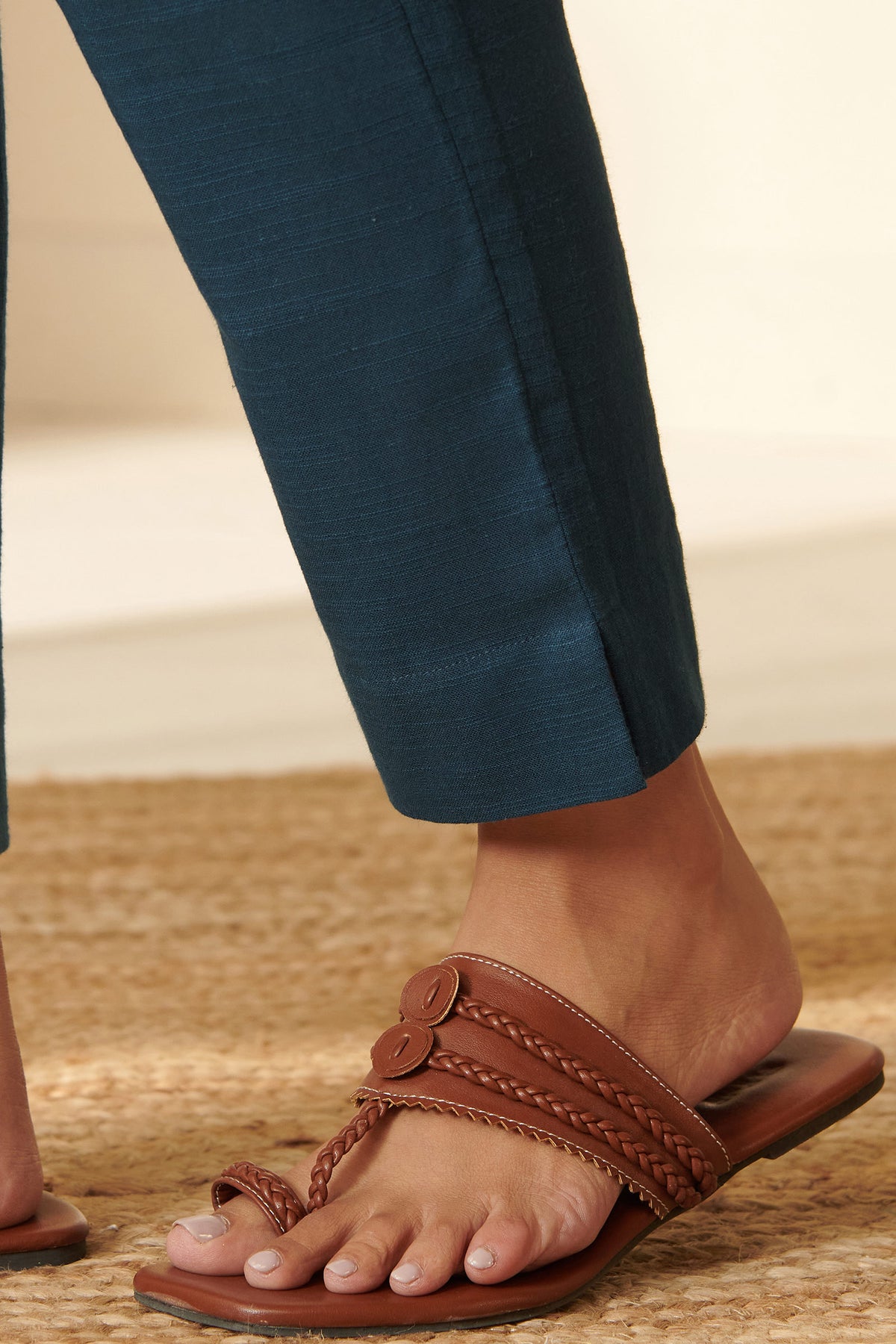 Roza Amina Blue Narrow Pants