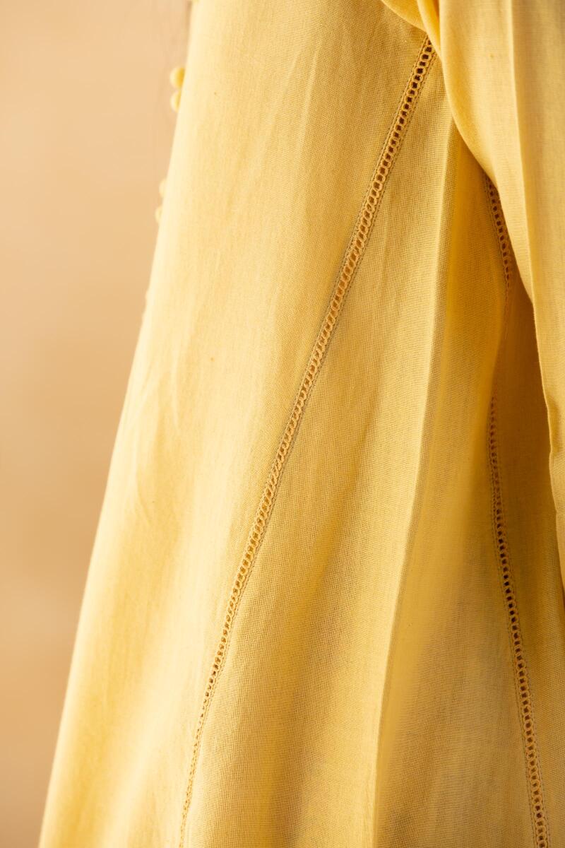Gulbarg Yellow Handloom Kurta