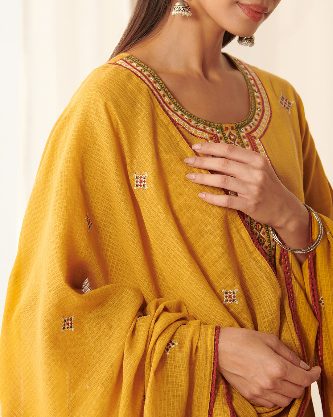 Mehraab Suhana Mustard Dupatta