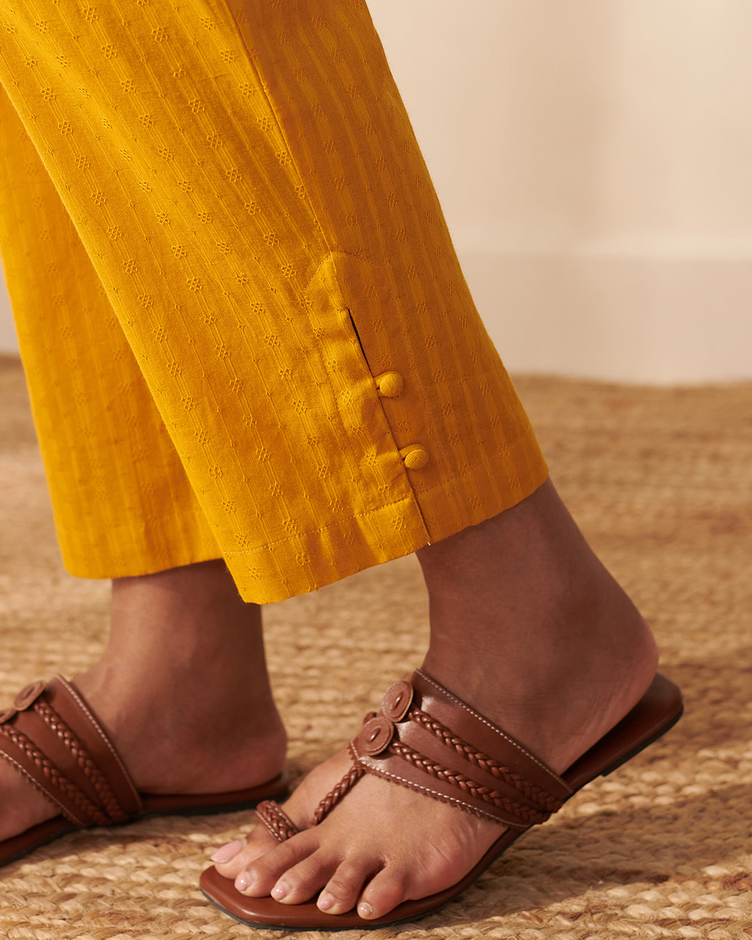 Roza Sanya Surajmukhi Yellow Pants