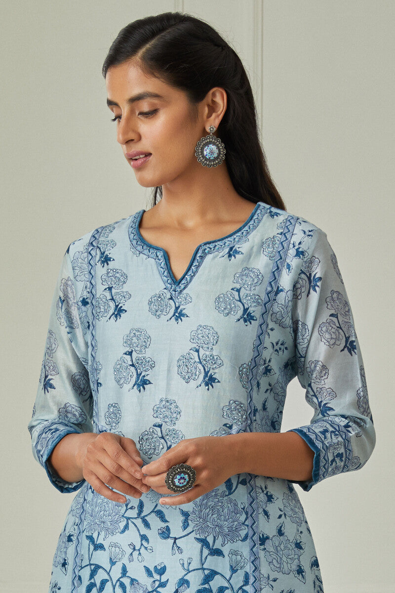 Zubeida Shazia Chanderi Kurta