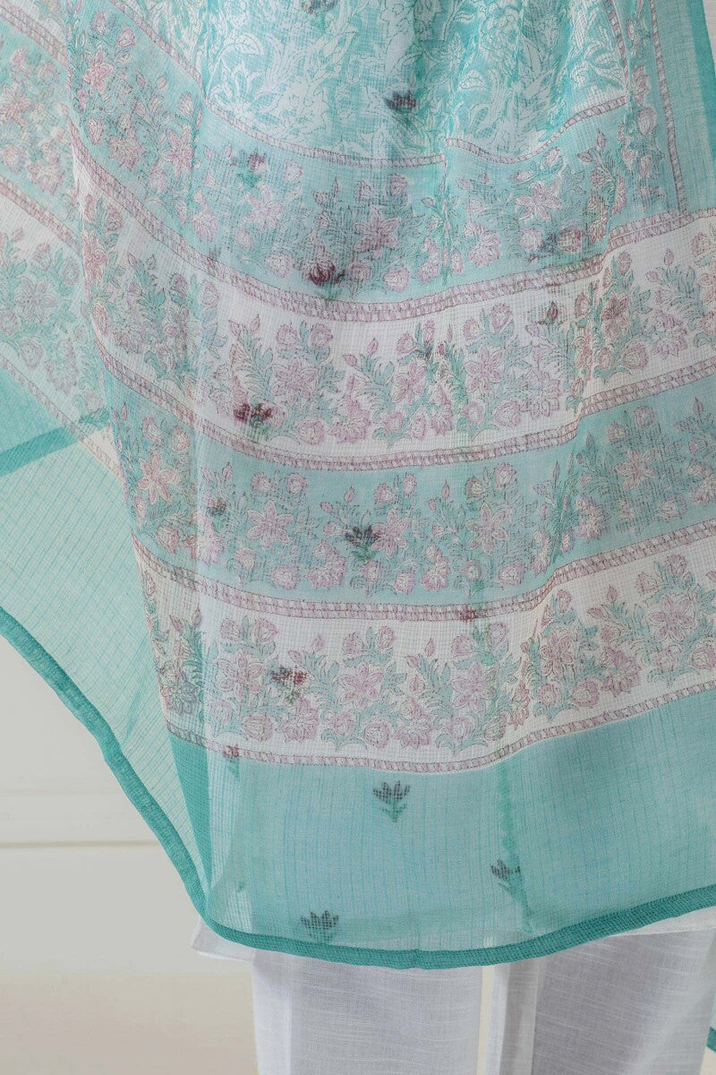 Nazm Sahira Block Printed Kota Dupatta