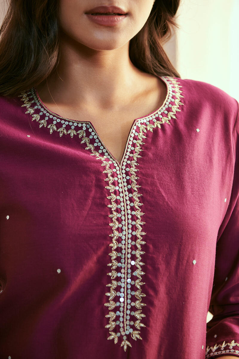 Nazma Shaheena Chanderi Kurta