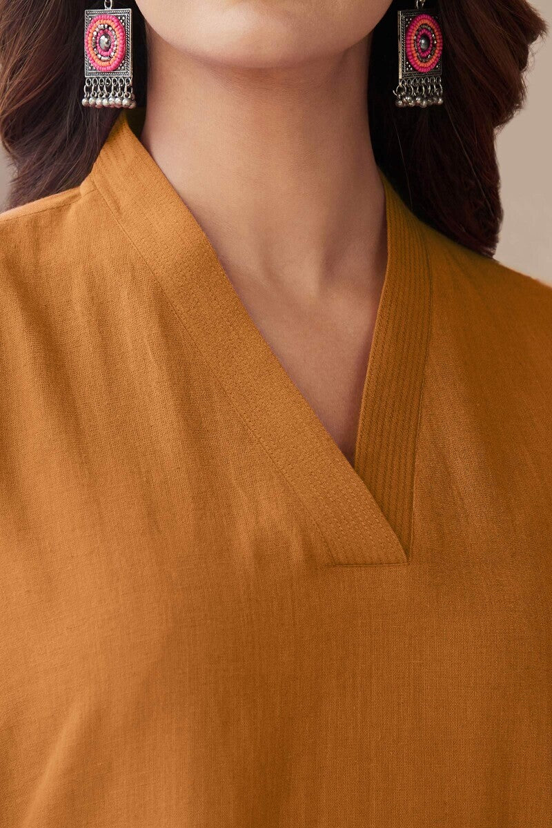 Roza Zoya Rust Kurta