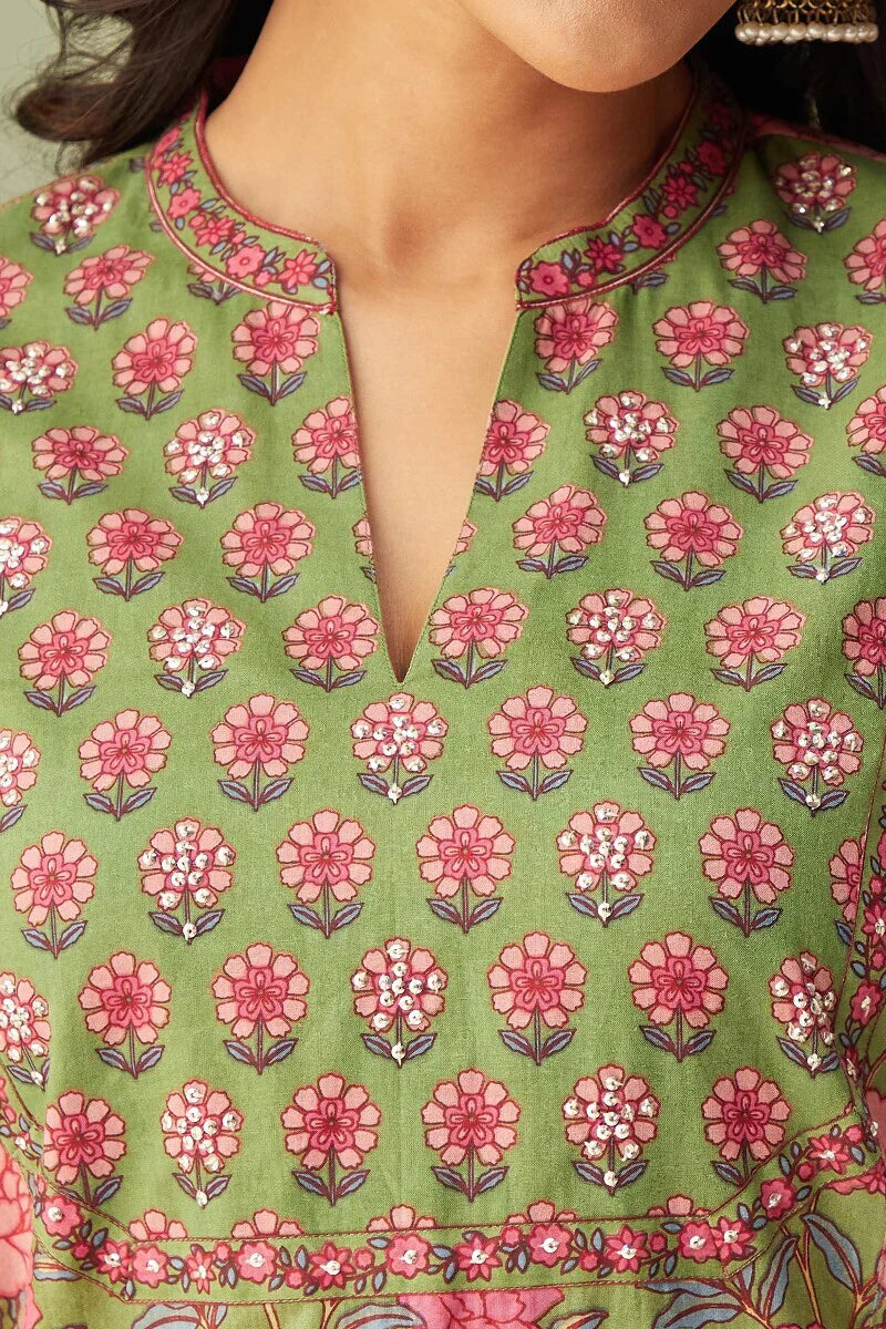 Rosheen Heer Sanganeri Kurta