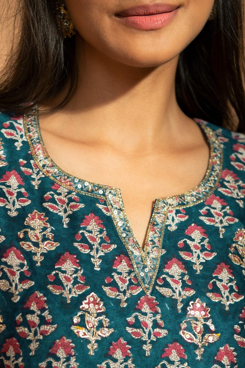 Shirin Nahida Sanganeri Chanderi Kurta