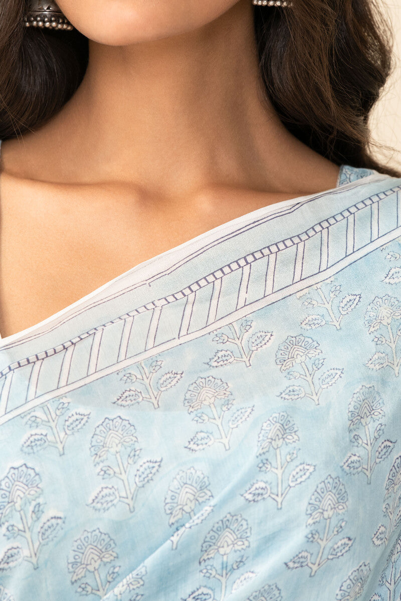 Shirin Suhana Sanganeri Cotton Silk Saree