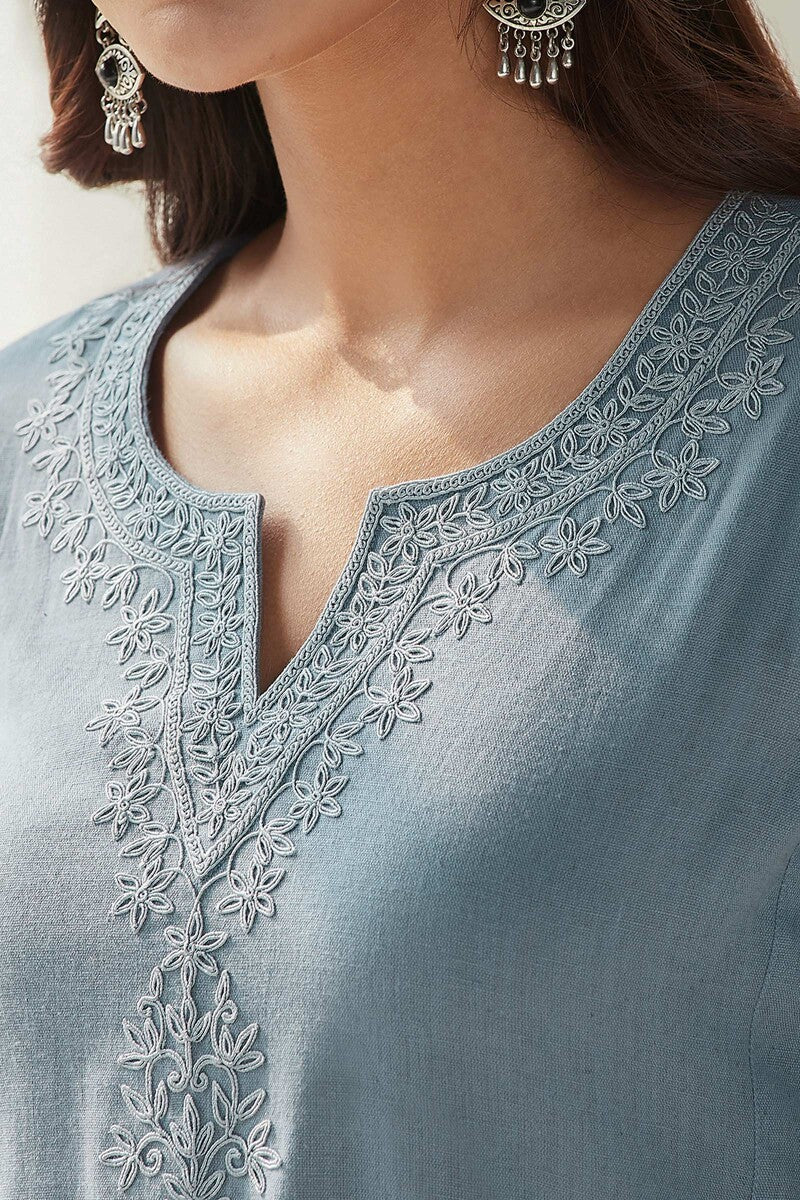 Mirza Sehreen Flax Cotton Kurta