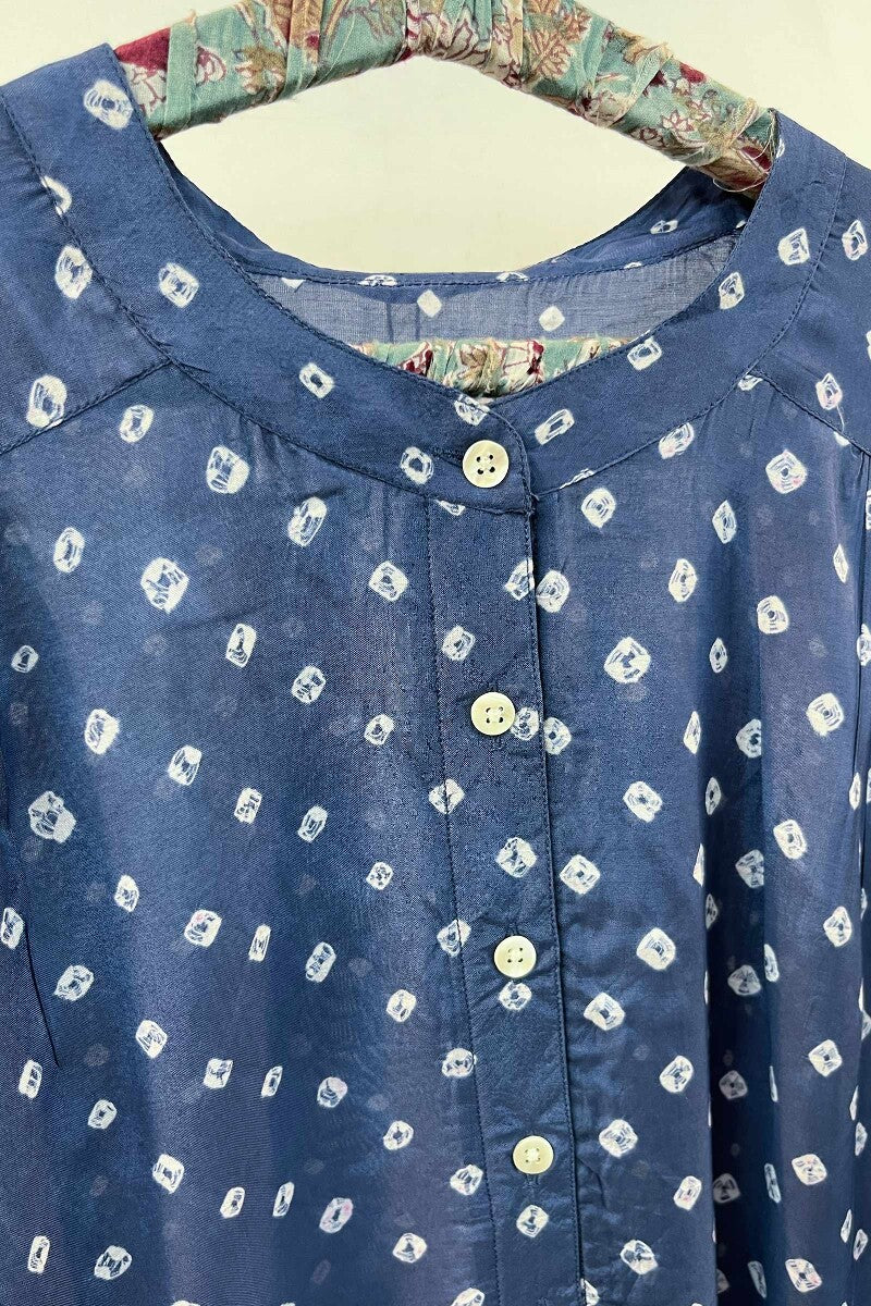 FG Specials: 1 of 1- Hand Block-Printed Modal Top - Size L