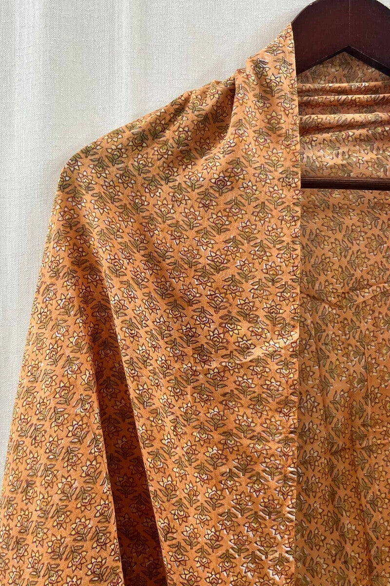 Orange Cotton Mul Dupatta