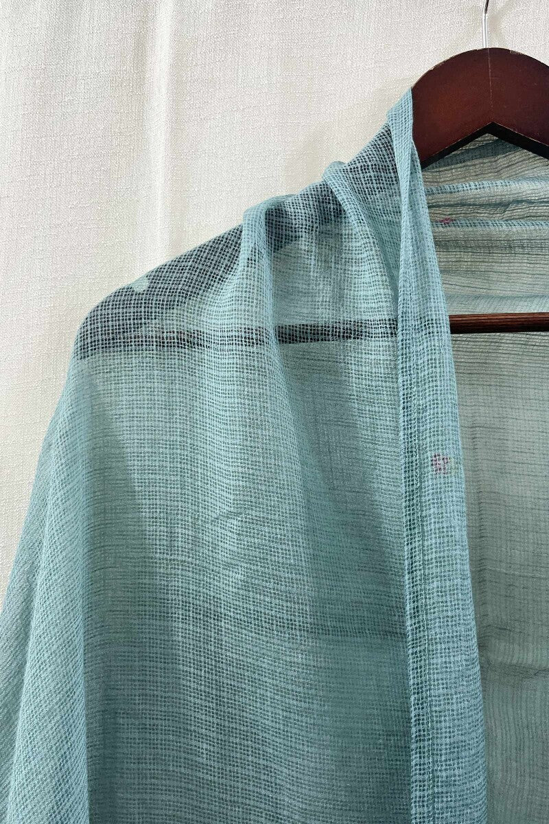 Blue Plain Dupatta