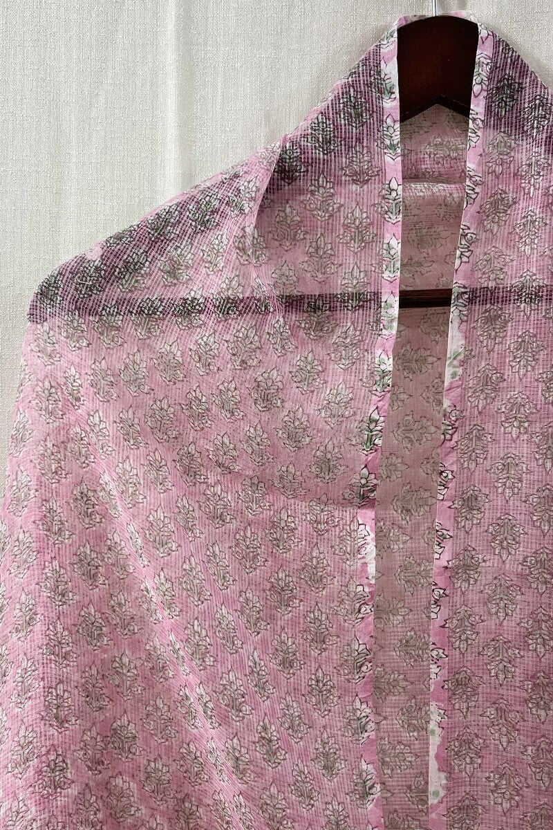 Pink Sanganeri Kota Dupatta