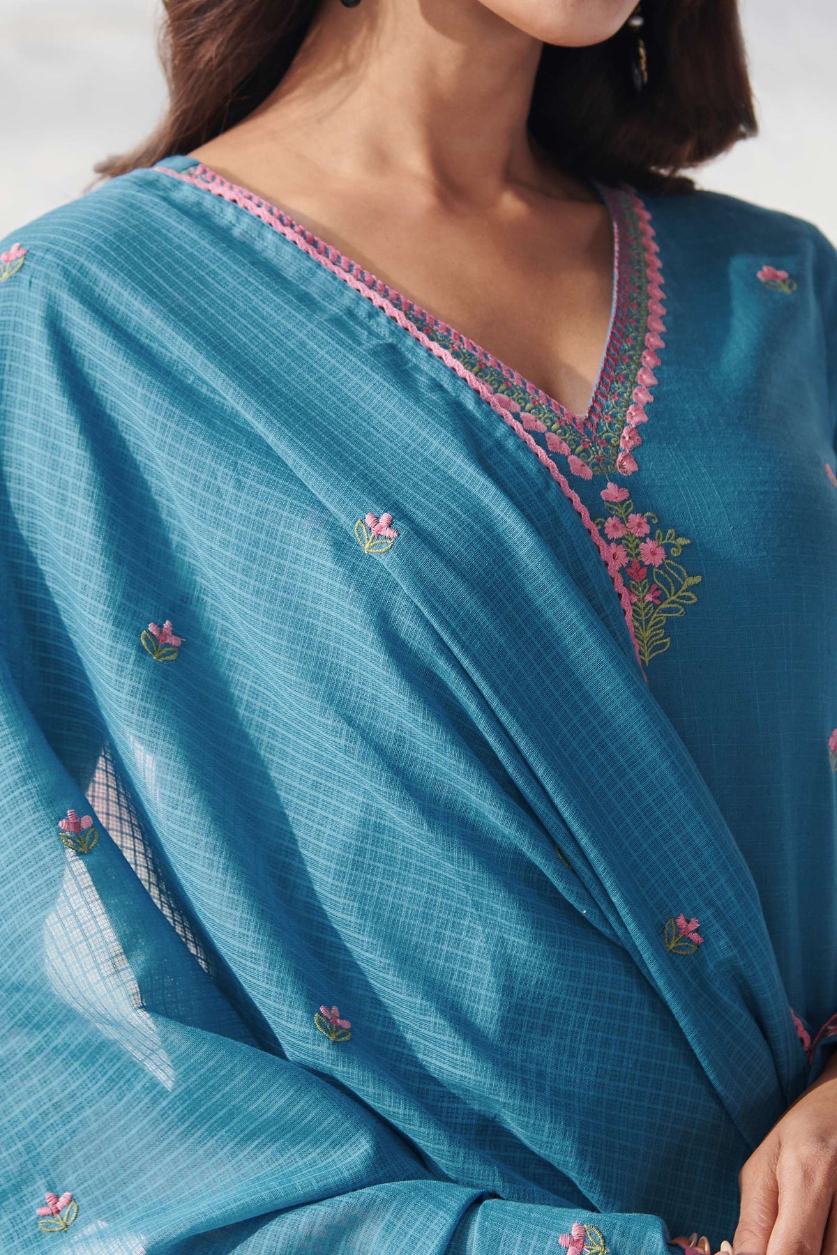 Mehraab Alisha Blue Dupatta