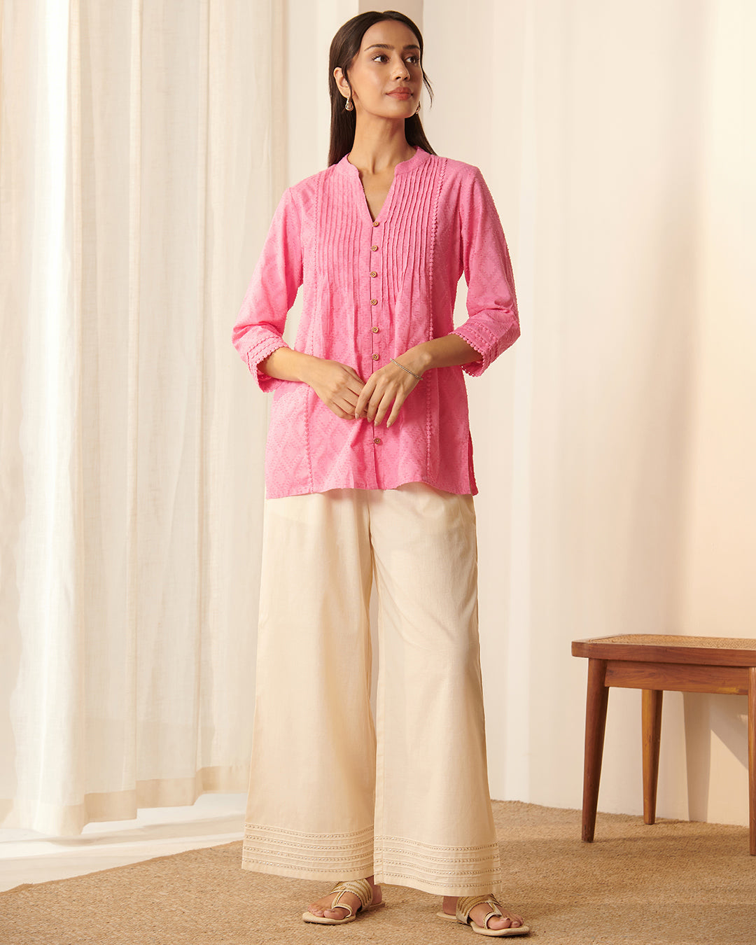 Roza Yasmin Strawberry Pink Top