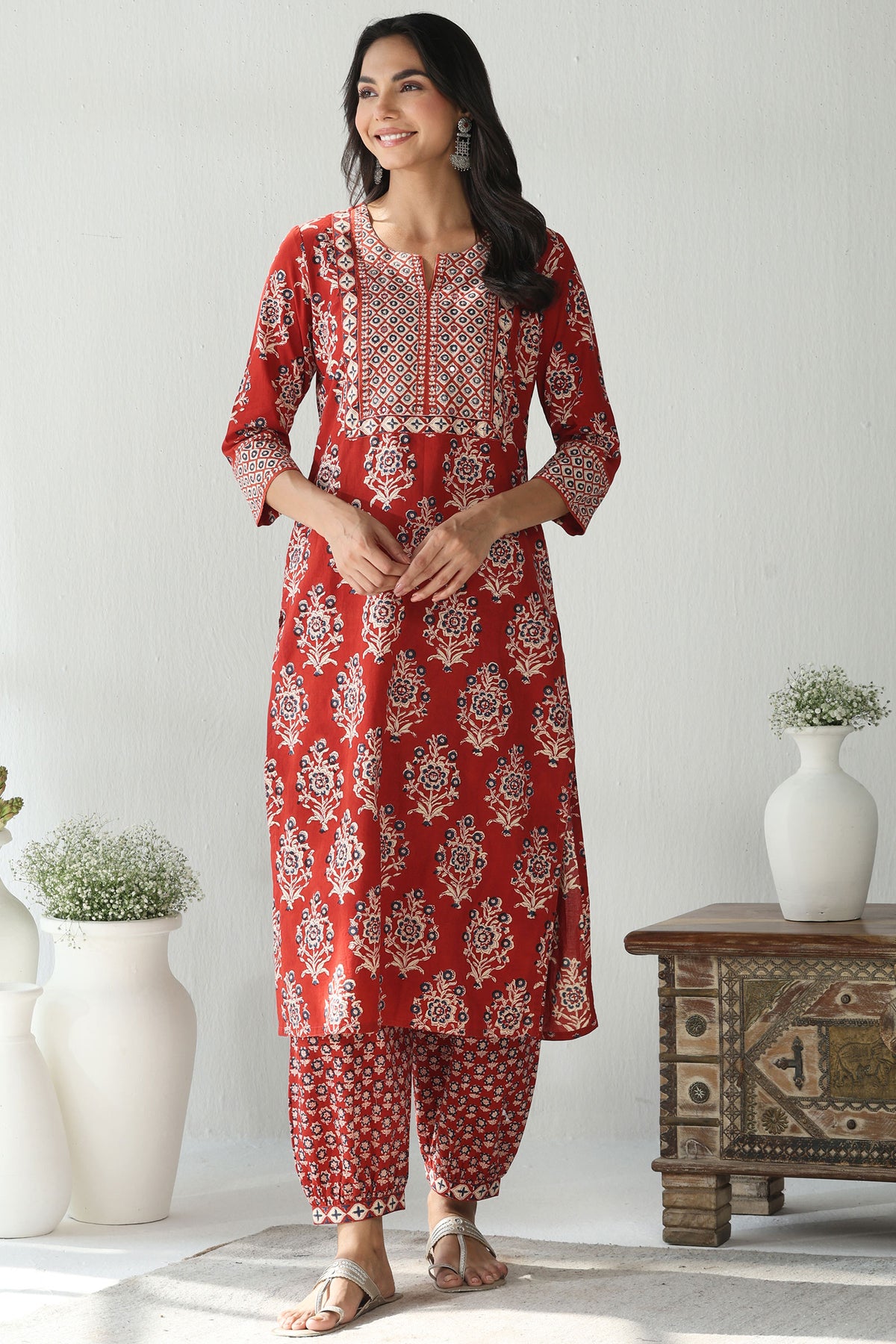 Sehra Kainat Bagru Kurta