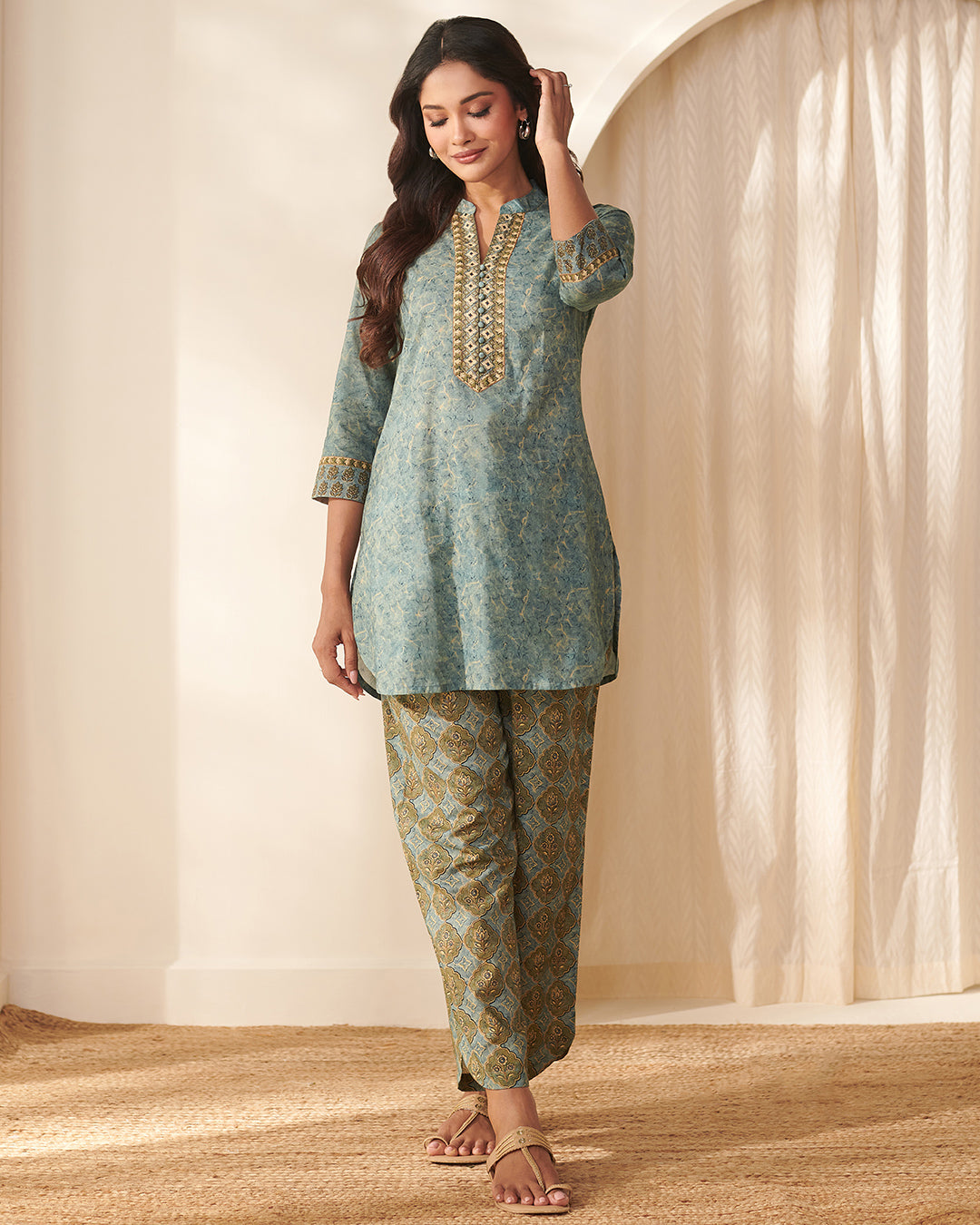 Rangrez Farhin Blue Co-Ord Set