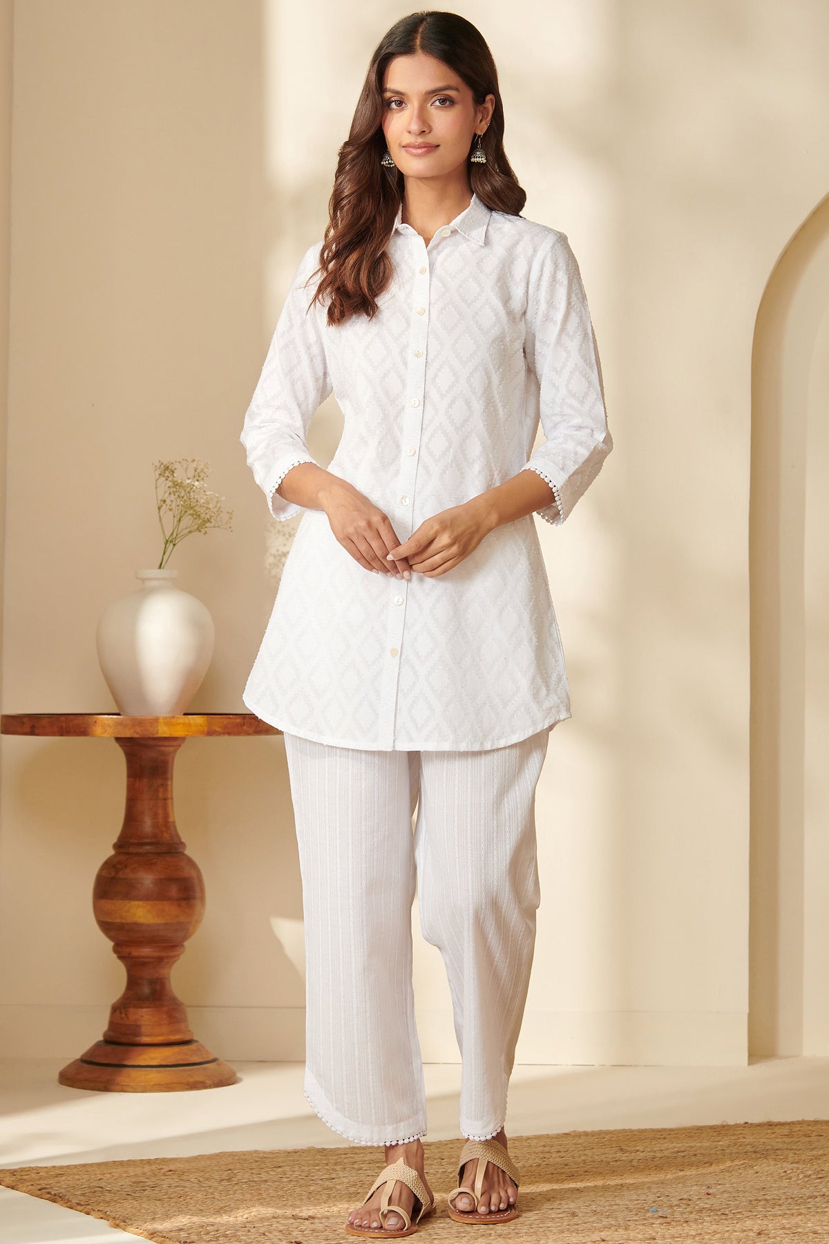 Surplus: Roza Bahar White Co-Ord Set