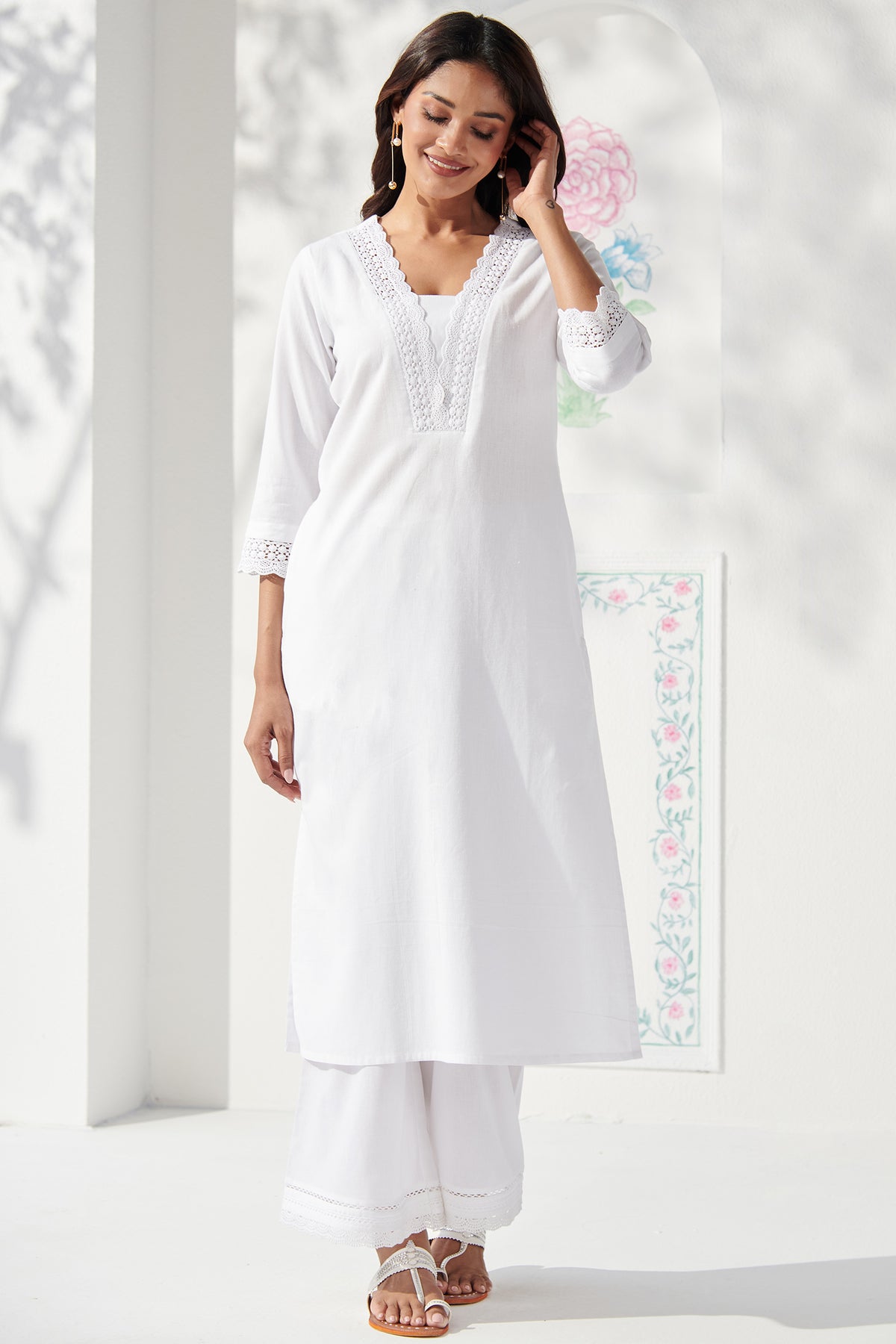 Surplus: Roza Rahima White Kurta