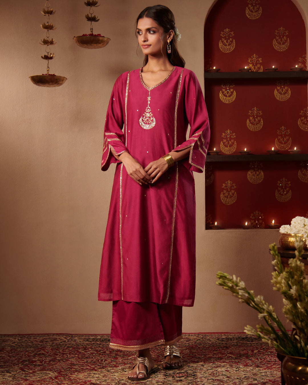 Roshanara Maisha Rani Pink Kurta