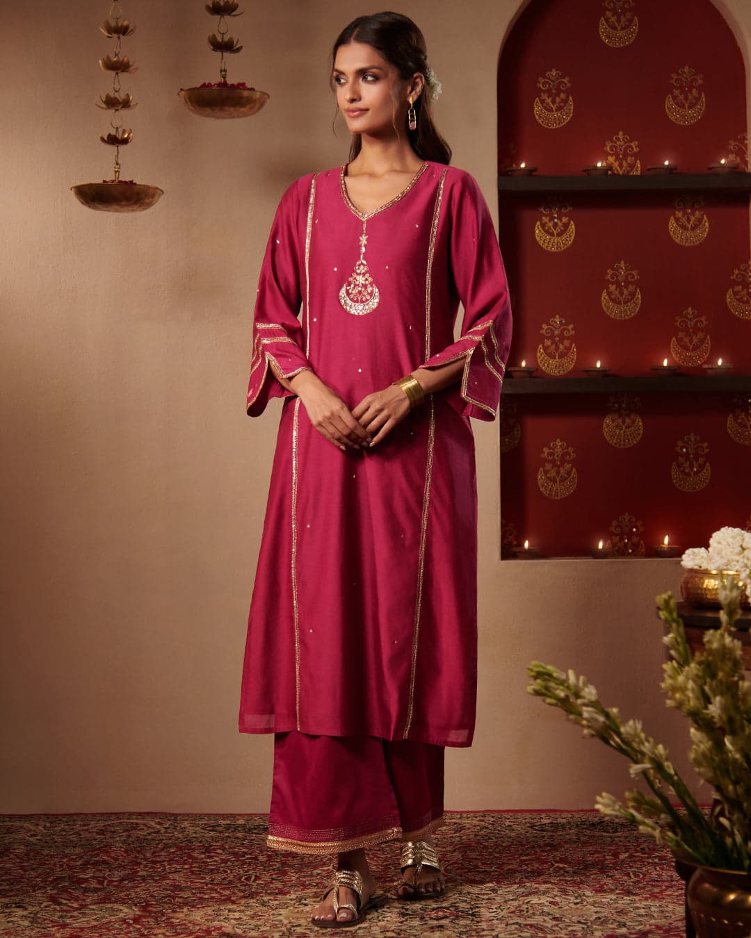 Roshanara Maisha Rani Pink Kurta