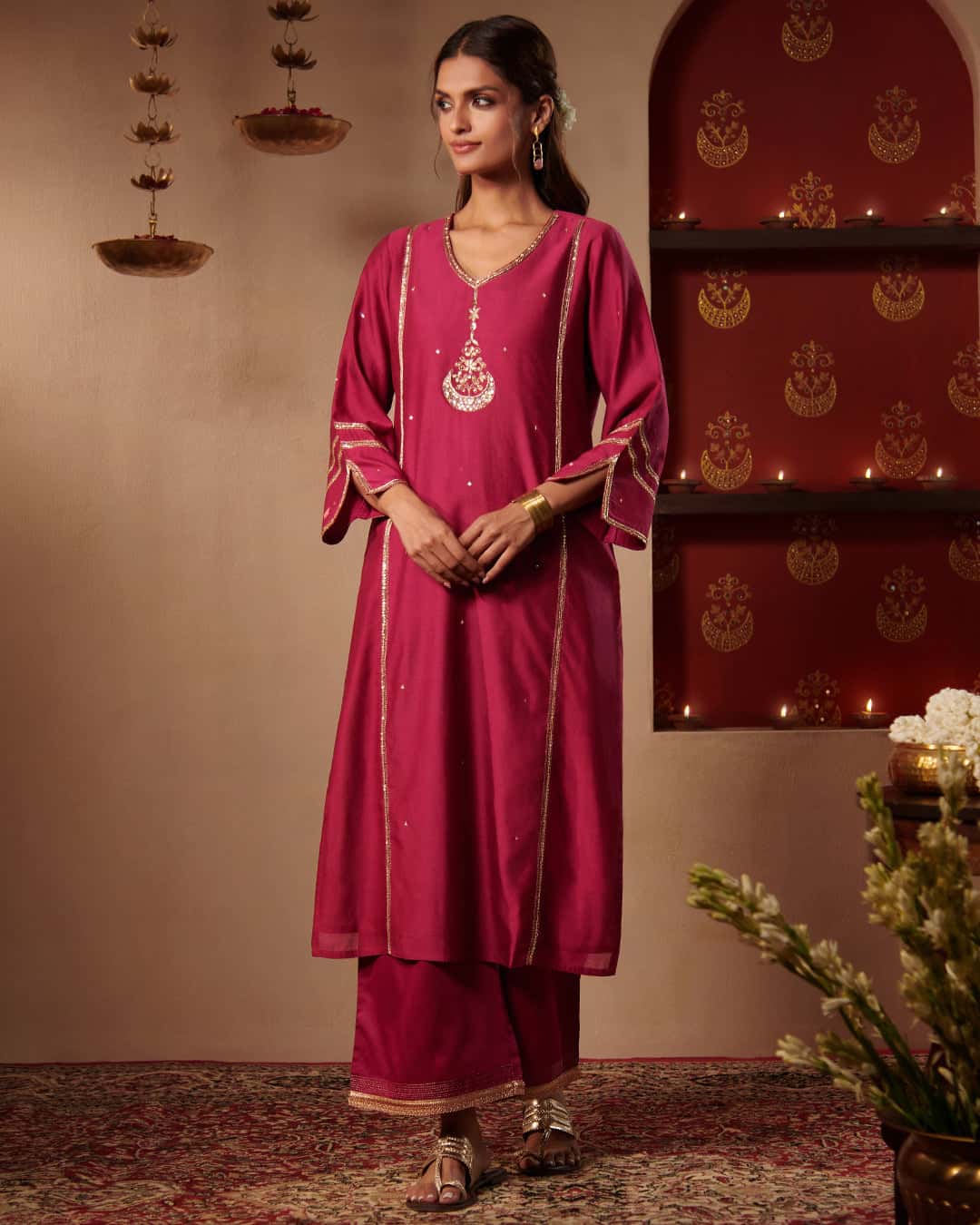 Roshanara Maisha Rani Pink Kurta