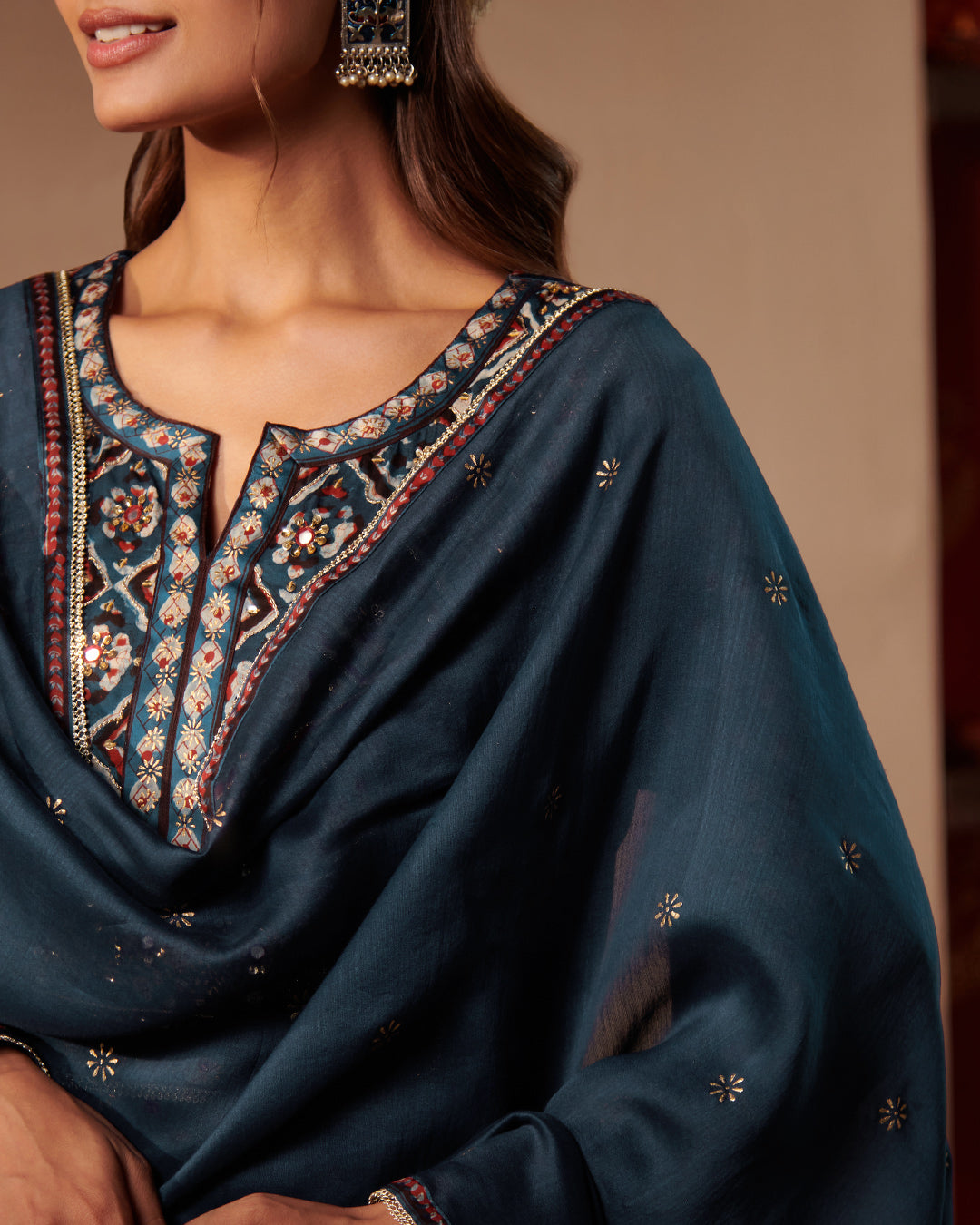 Roshanara Fareena Blue Dupatta