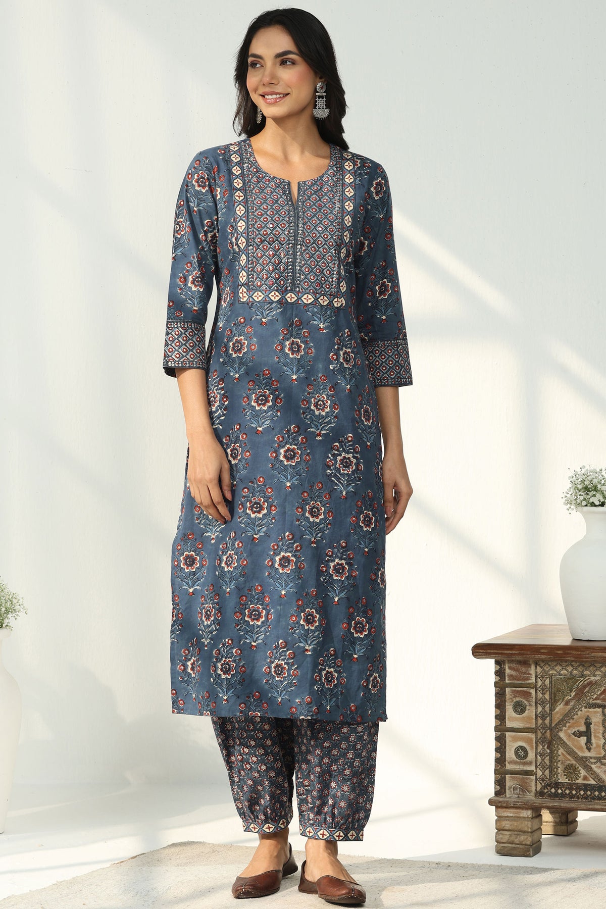 Sehra Wahida Bagru Kurta