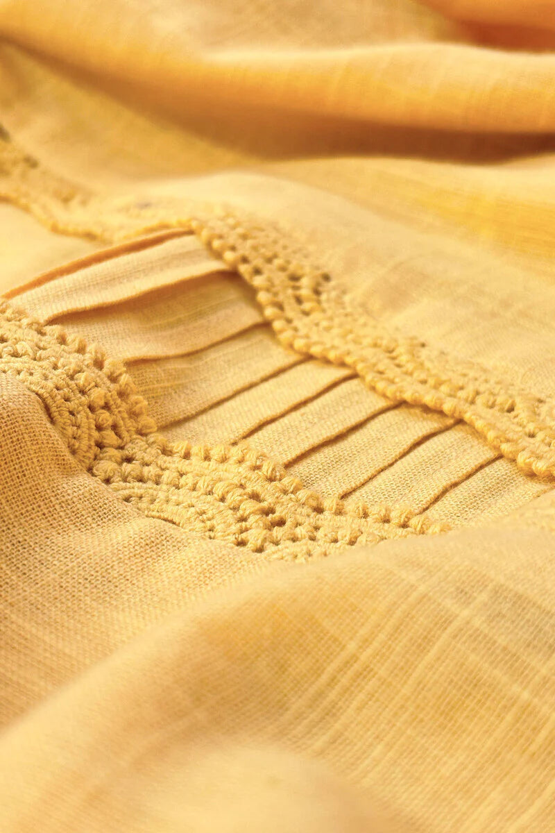 Surplus: Roza Sehreen Lemon Yellow Kurta