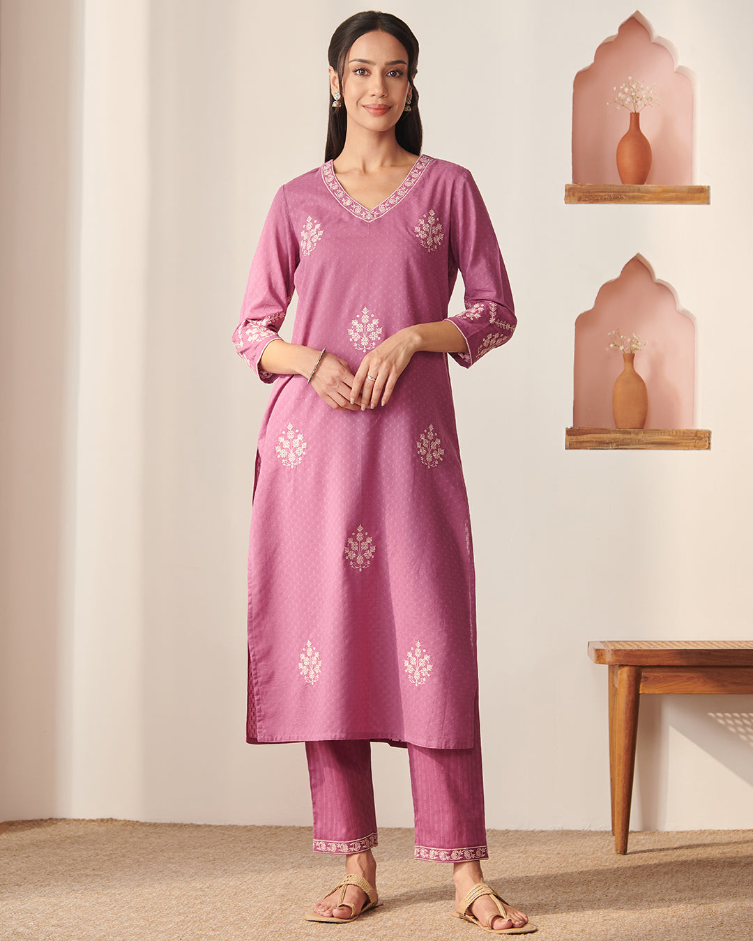 Mehraab Nisa Purple Kurta