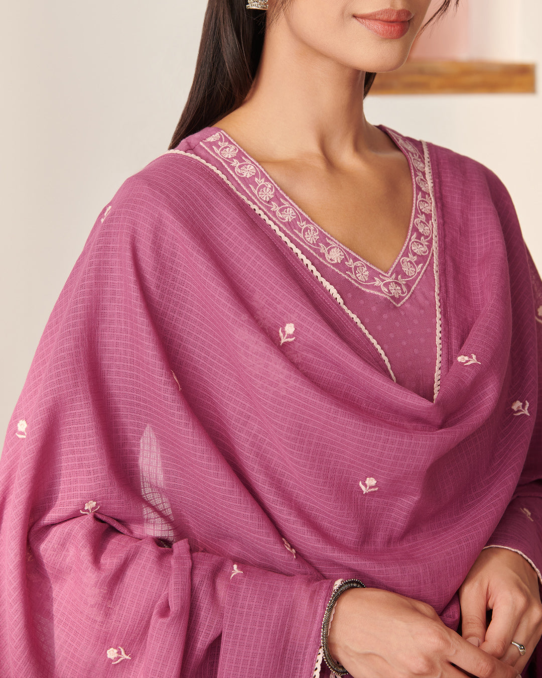 Mehraab Nisa Purple Dupatta