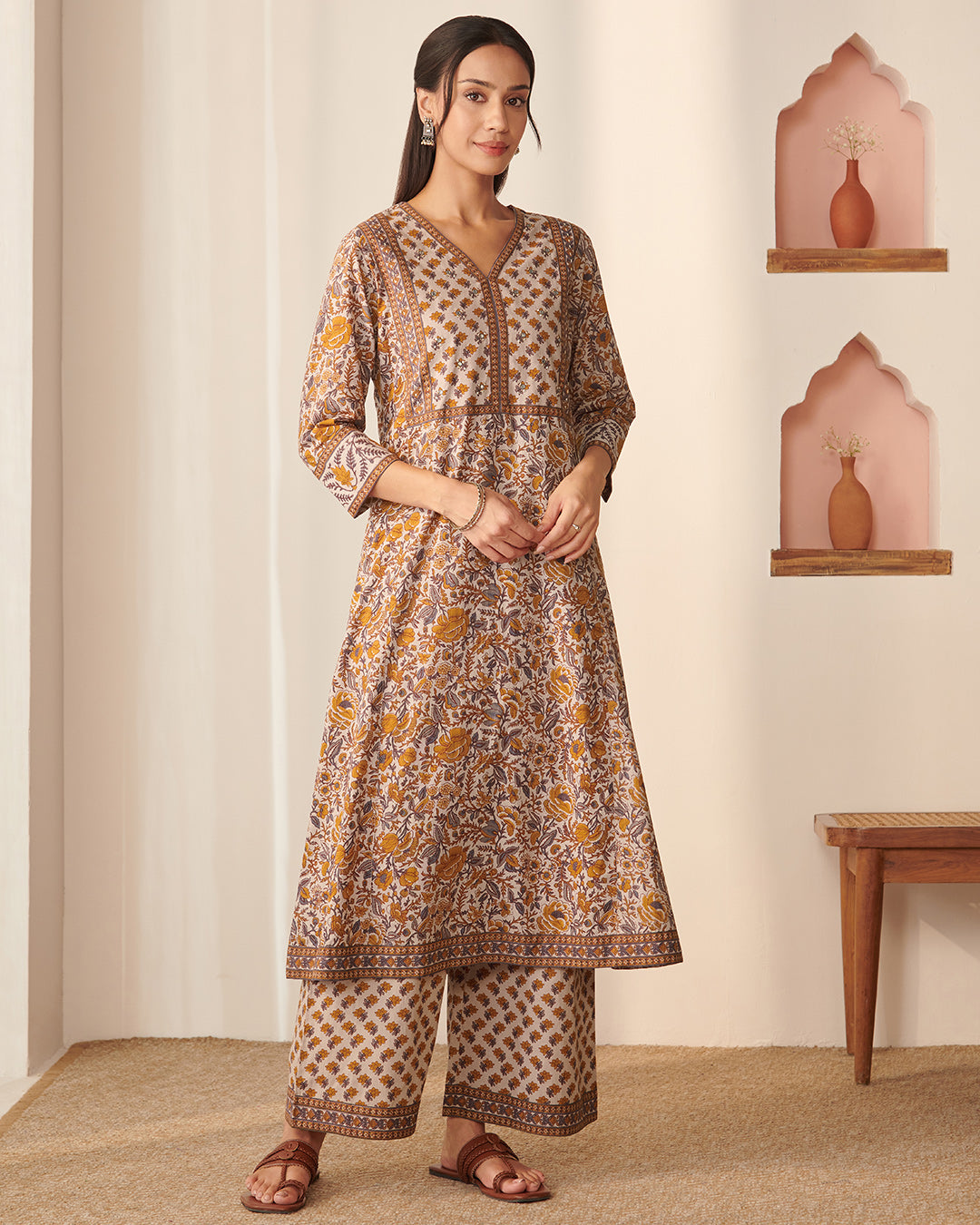 Gauhar Zafiya Sanganeri Kurta